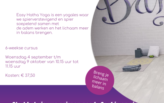 // NIEUWE CURSUS EASY HATHA YOGA \\